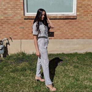 Stripped Jumpsuit